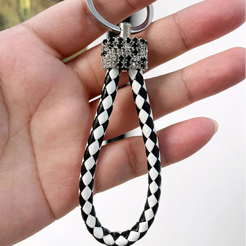 Craft Rhinestone Bear Tassels Keychain Cute Cartoon Resin Bag Charm Holder Fashionable Animal Themed Zinc Alloy Keychains - DFShop