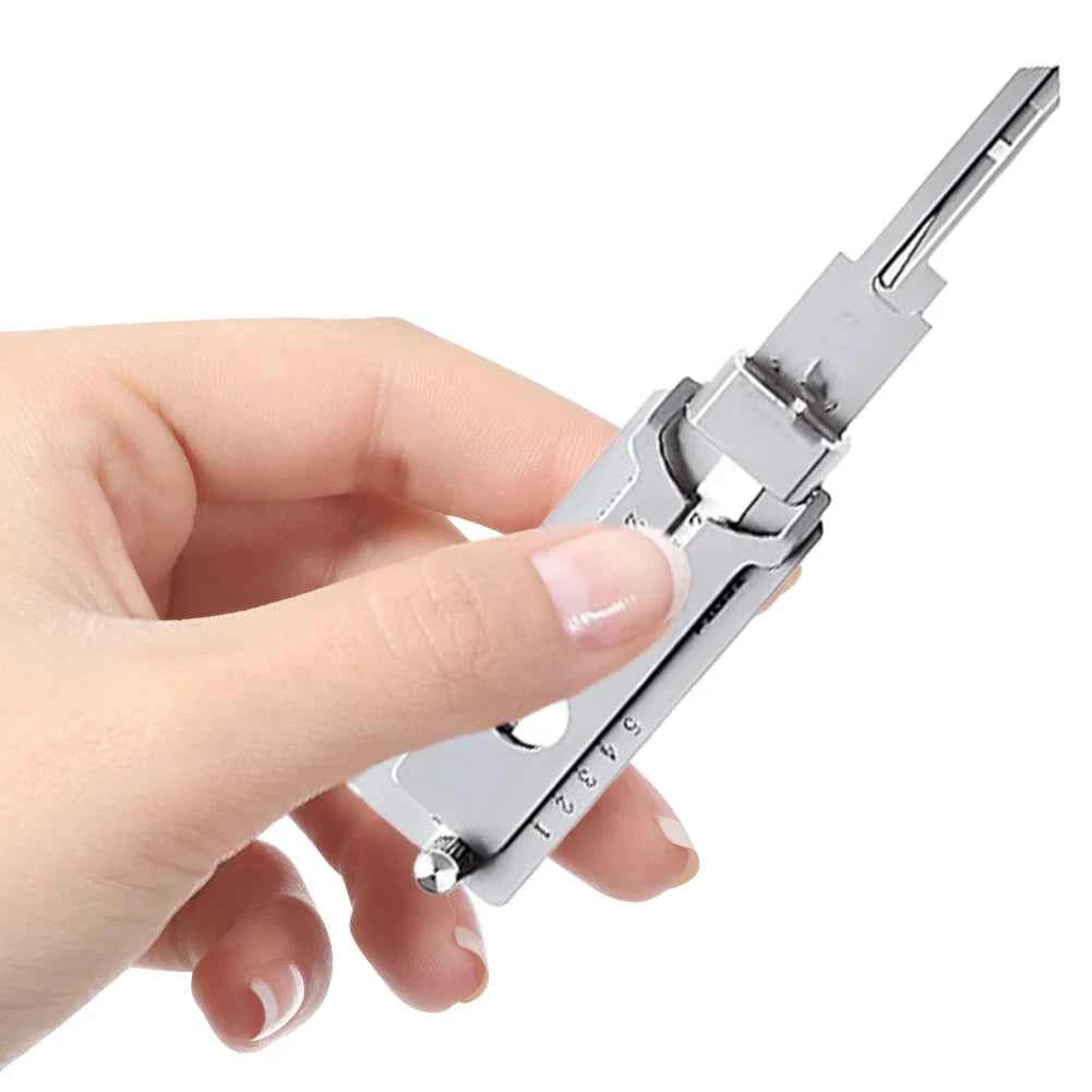 Lockpicking Lock Decoder Kit with O-Ring Pickup Precision Hook Tool for Locksmith Key Decoding And Door Maintenance