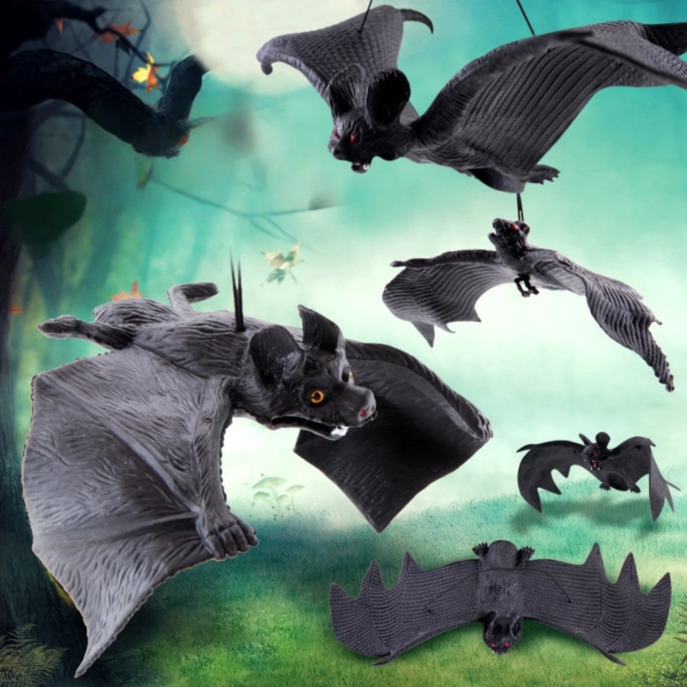 Halloween Black Simulation Bat Pendant for Halloween Home Decoration