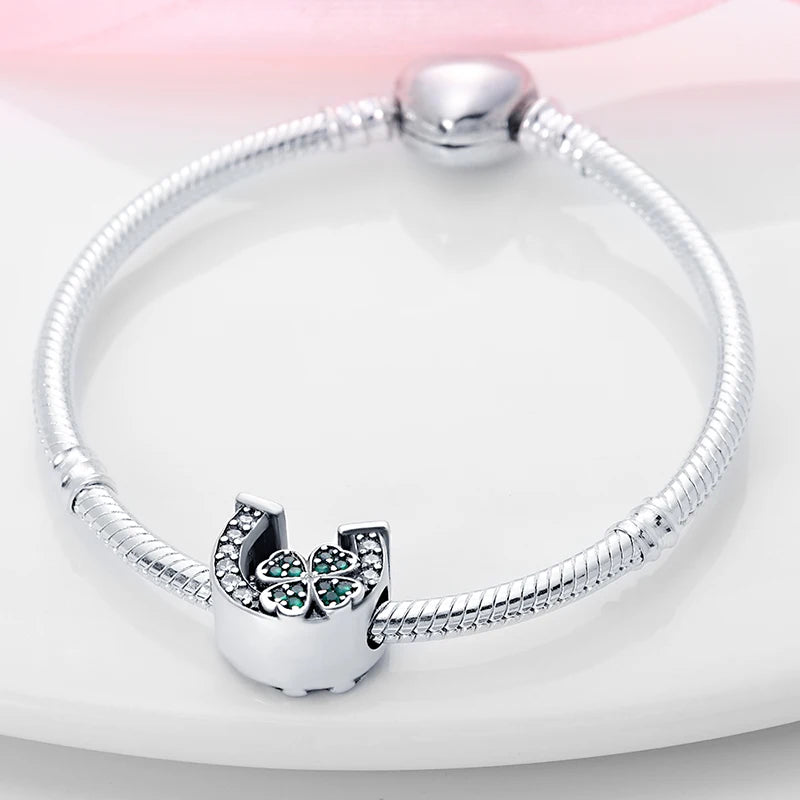 Silver Charms 3mm Original Bracelet Four Leaf Clover