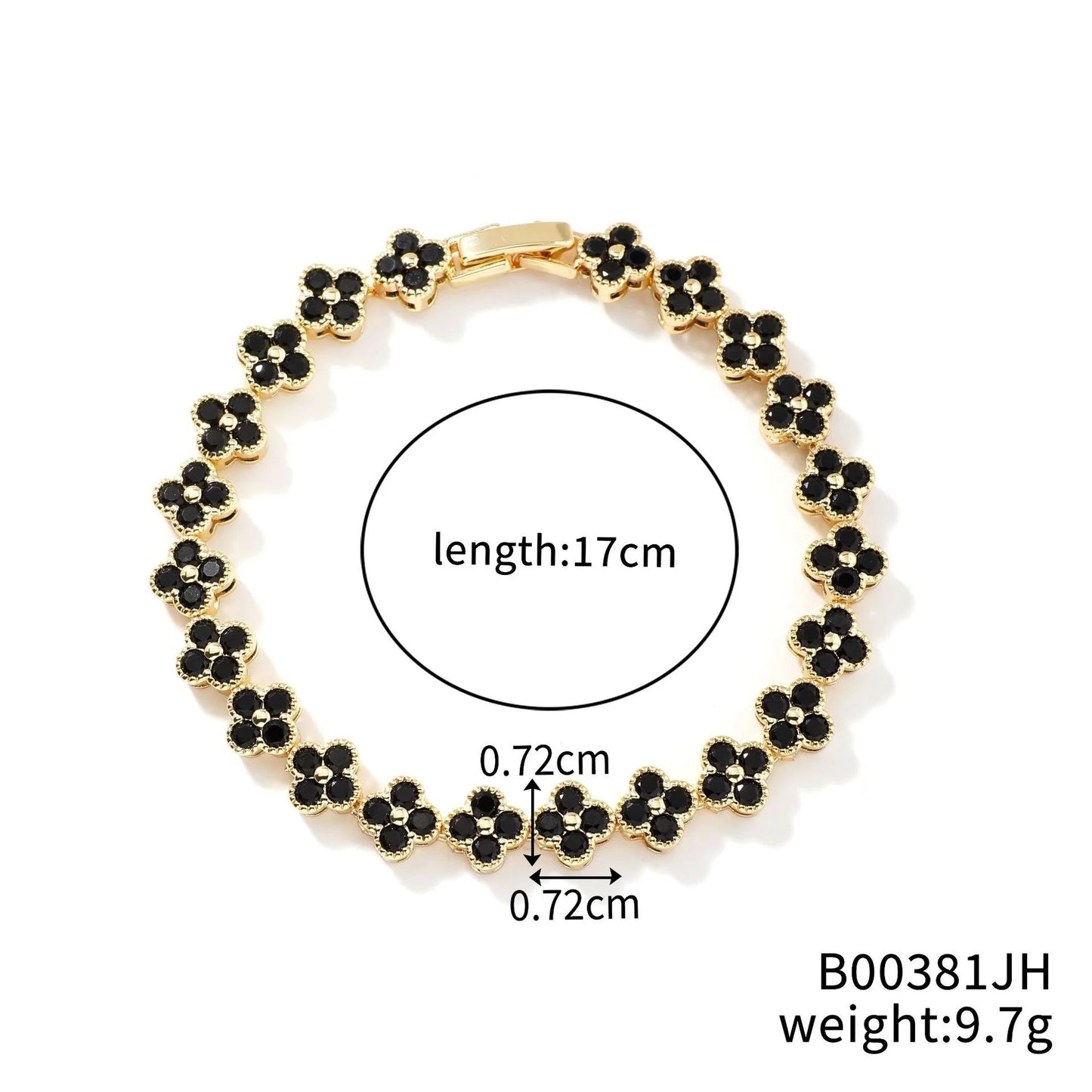 Crystal Flower Lucky Bracelet Women Personalized Bracelet