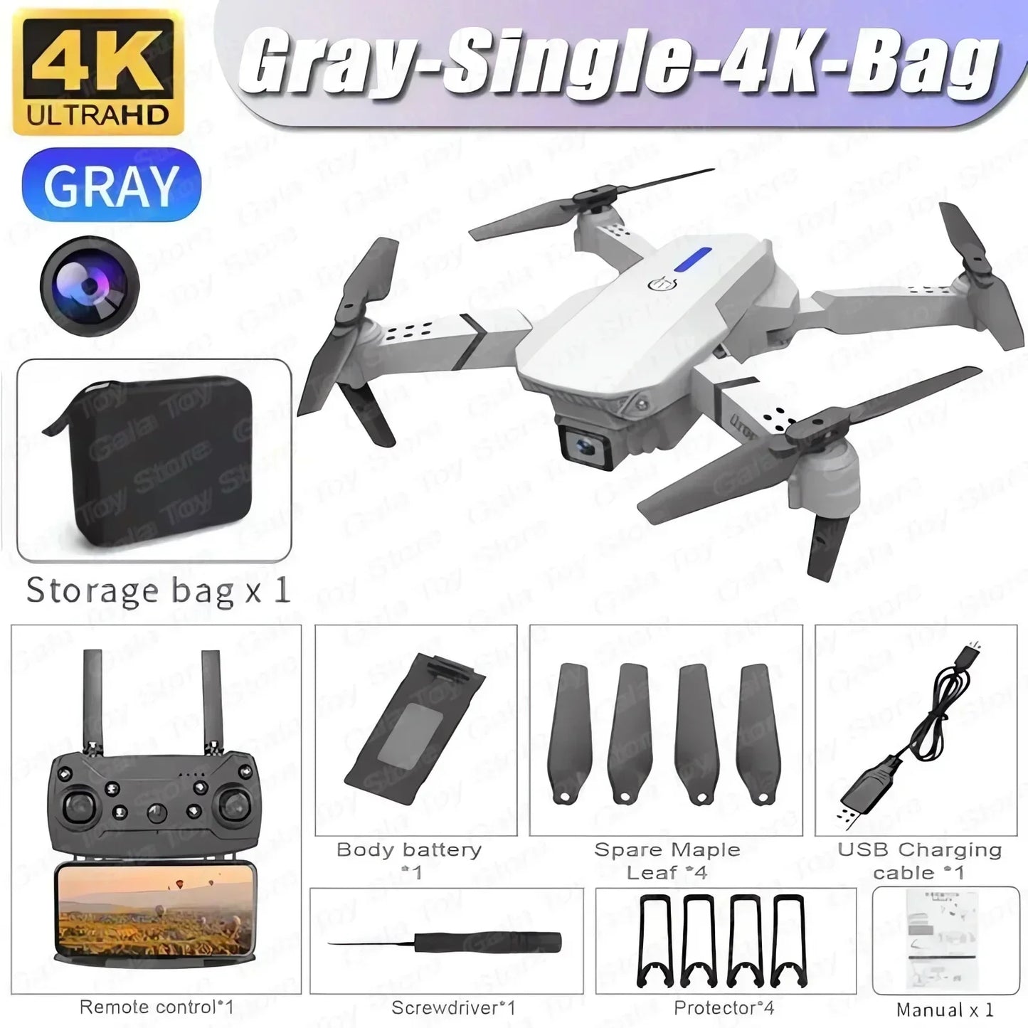 Drone Wide Angle HD 4K 1080P Camera Height Hold RC Foldable Quadcopter Helicopter