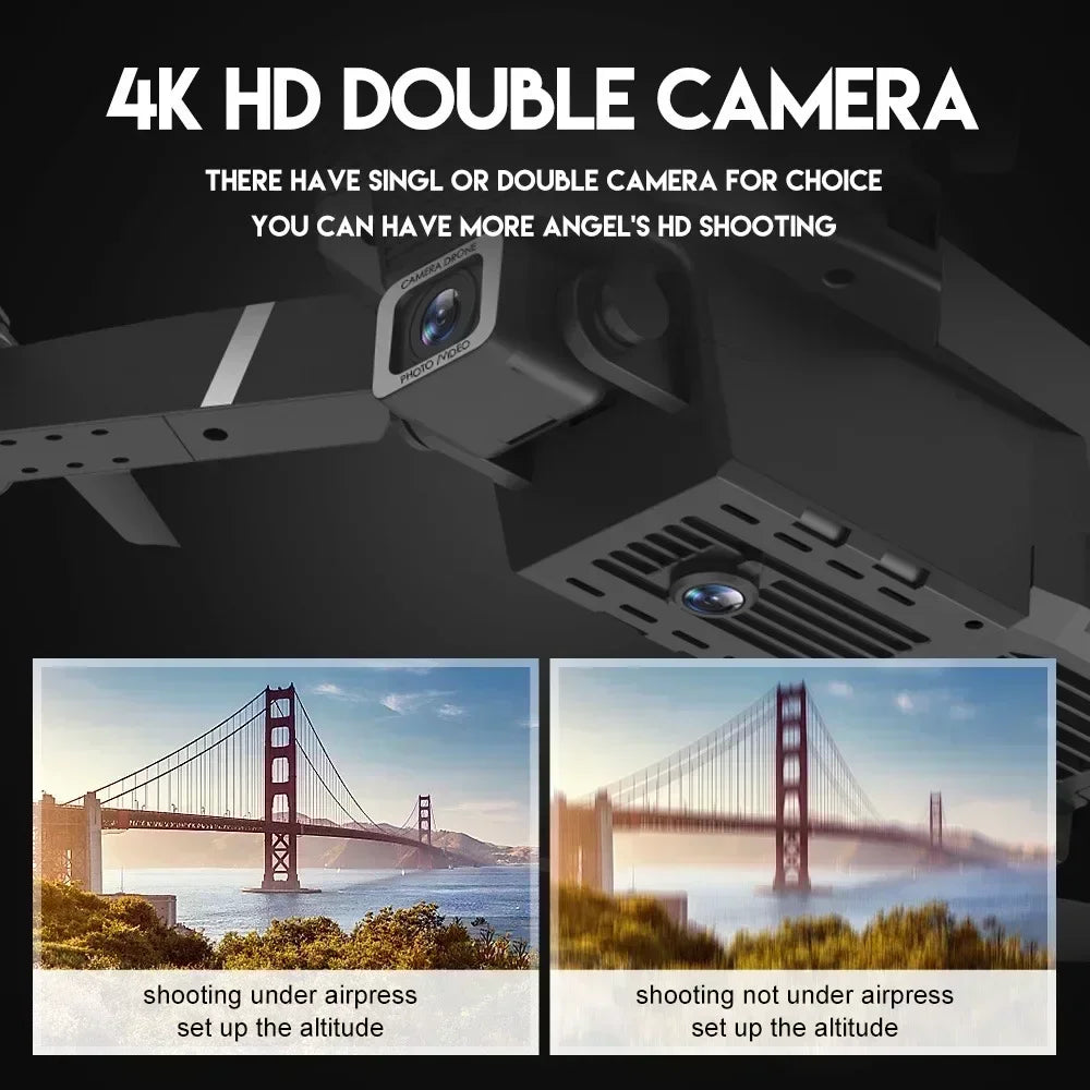 Drone Wide Angle HD 4K 1080P Camera Height Hold RC Foldable Quadcopter Helicopter