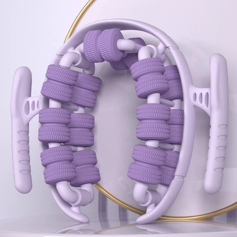 Newest 28 Wheel Annular Leg Clamp Anti-cellulite Massager Body Slimming Roller