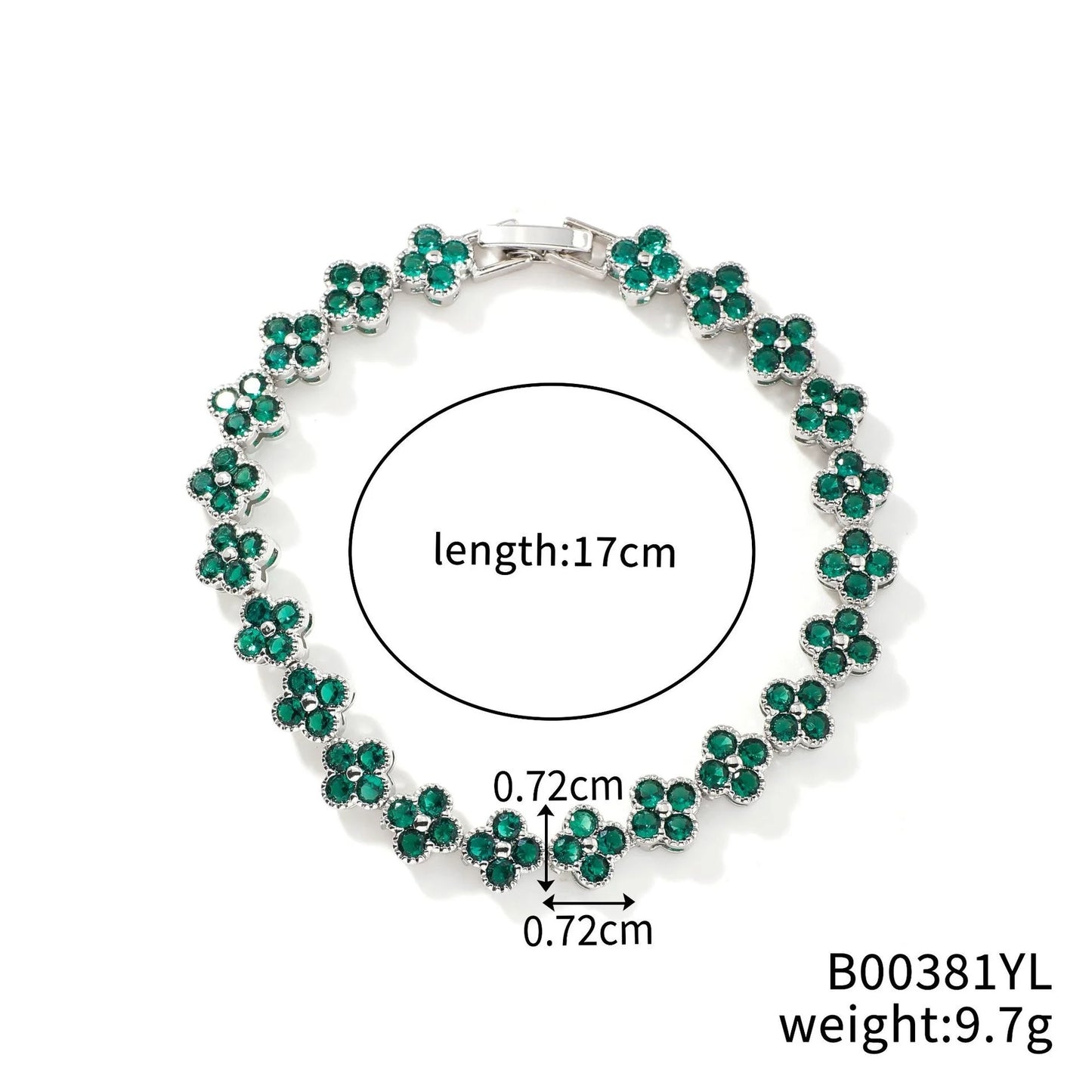 Crystal Flower Lucky Bracelet Women Personalized Bracelet