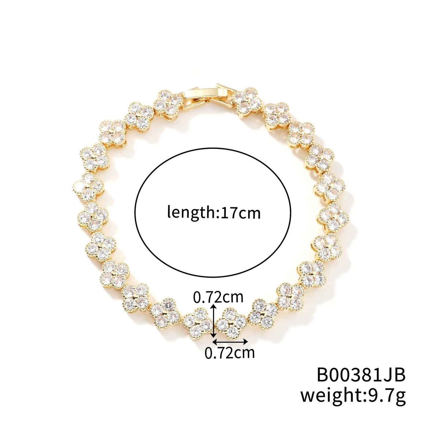 Crystal Flower Lucky Bracelet Women Personalized Bracelet
