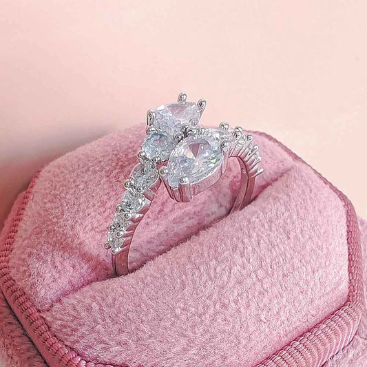 Gold Silver Adjustable Ring