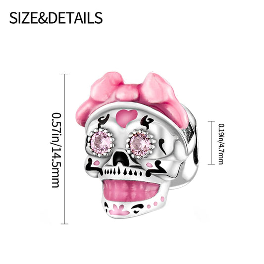 Glow in Skull And Pumpkin Charms Beads Fit 3mm Original Bracelet