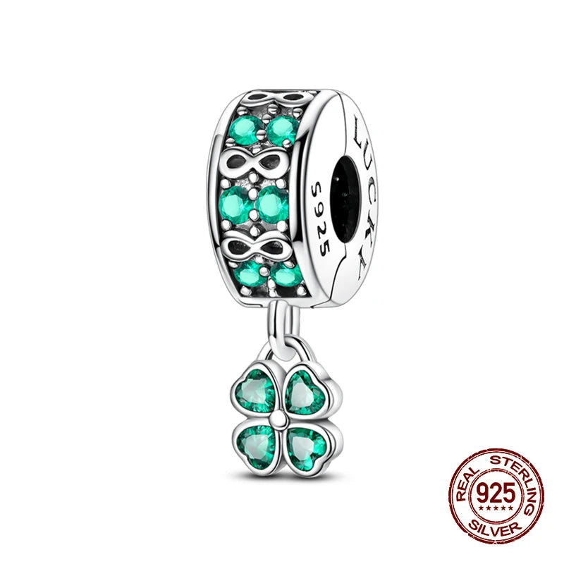 Silver Charms 3mm Original Bracelet Four Leaf Clover