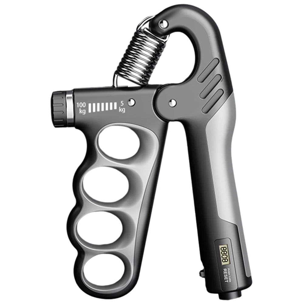 DFShop adjustable hand grip strengthener with ergonomic handles and resistance level display
