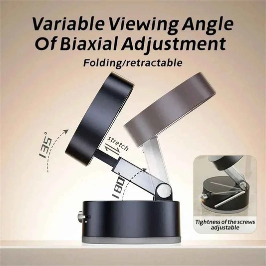 DFShop portable magnetic phone holder with variable viewing angle and folding retractable design