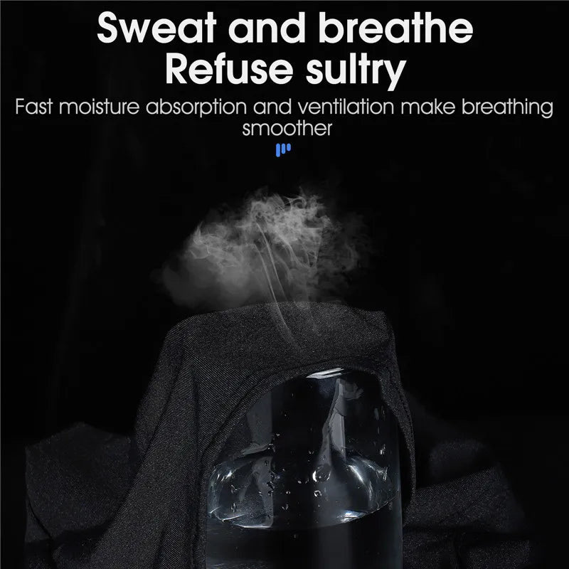 Breathable cycling mask with fast moisture absorption and ventilation for smoother breathing