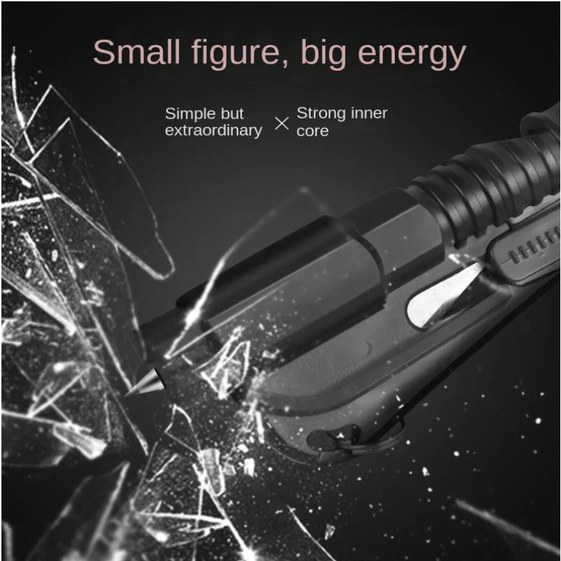 DFShop keychain safety hammer breaking glass with strong inner core and compact design