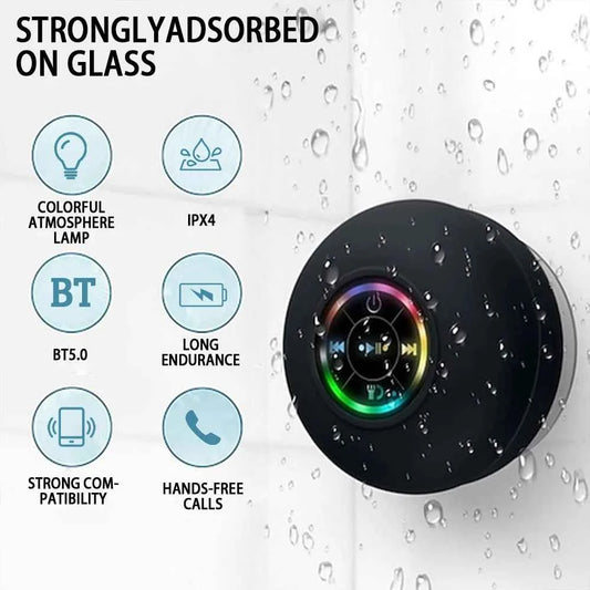 DFShop Waterproof Bluetooth Speaker for Showers & Outdoors - DFShop