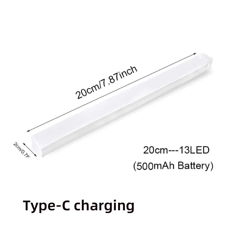 Wireless LED motion sensor night light with 13 LEDs and Type-C charging portable design