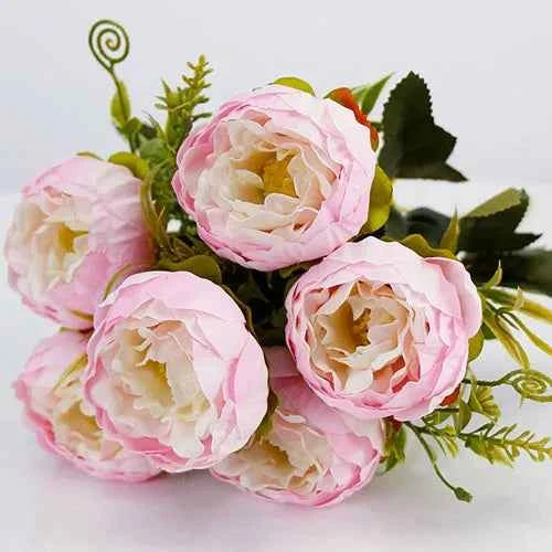 Big Silk Bouquet 6 Heads Artificial Flowers