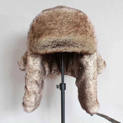 Bomber Cap Winter Hat For Men With Ear Flap
