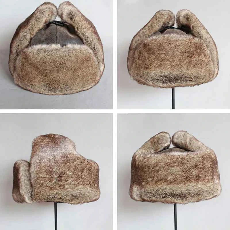 Bomber Cap Winter Hat For Men With Ear Flap