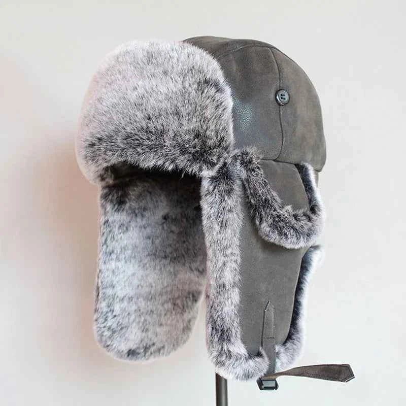 Bomber Cap Winter Hat For Men With Ear Flap