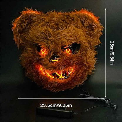 NEW LED  Light Rabbit Bear Mask Halloween Cosplay Face Mask