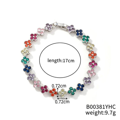 Crystal Flower Lucky Bracelet Women Personalized Bracelet
