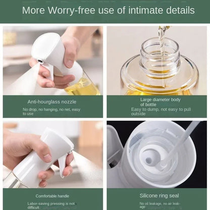 Oil Sprayer Dispenser Bottle Kitchen Oils Spray Camping Beach Dispenser Olive Oil Baking Vinegar Soy Sauce Spray - DFShop