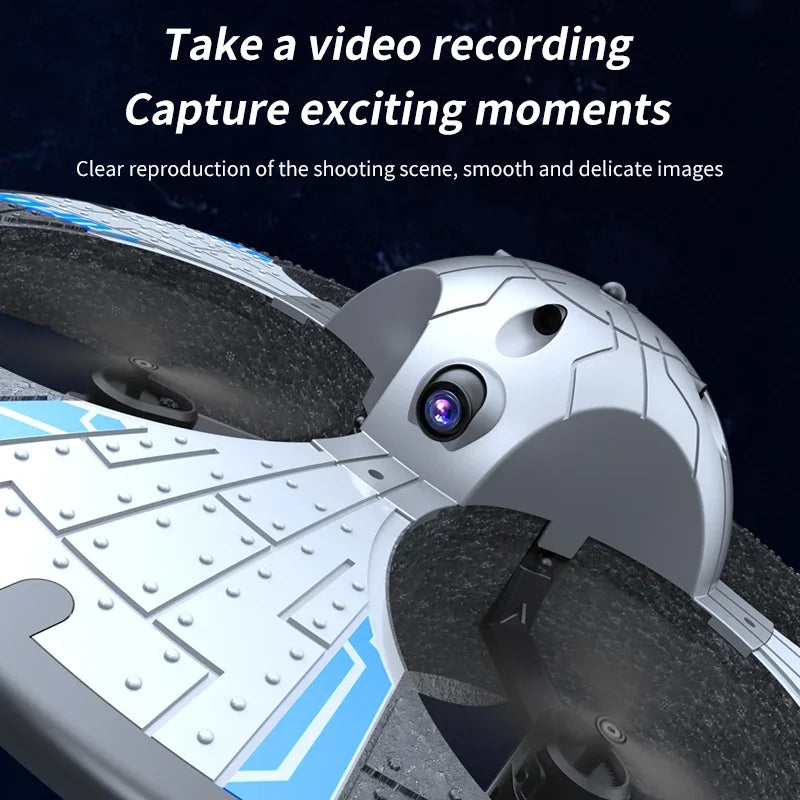 Drone For Obstacle Avoidance Remote Control Dazzling Alien UFO Lighting Controllable HD Camera