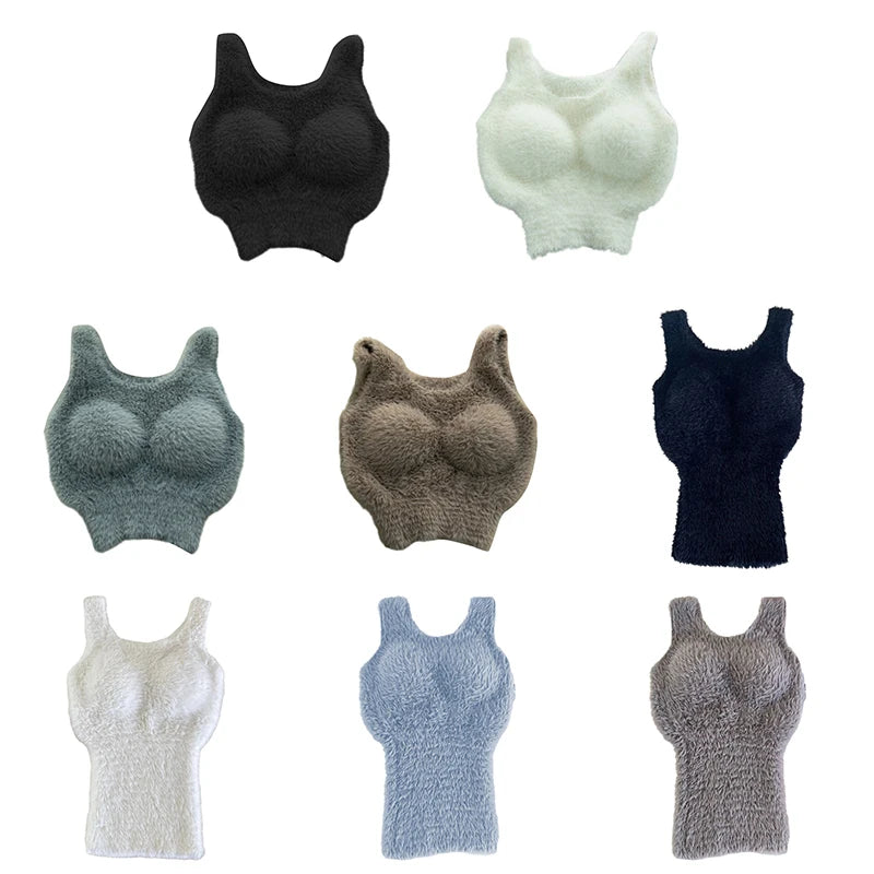 Plush Warm Wool Tank Tops