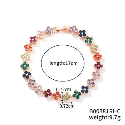 Crystal Flower Lucky Bracelet Women Personalized Bracelet