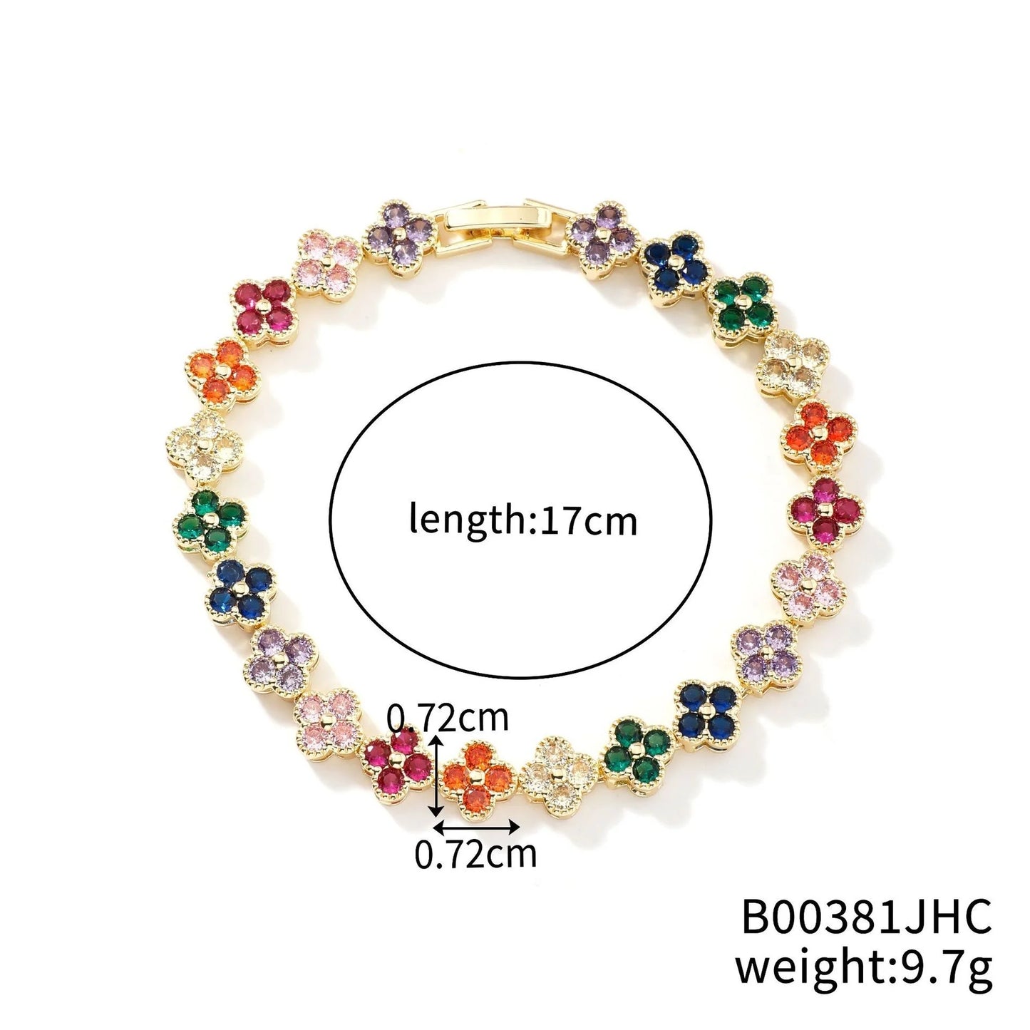 Crystal Flower Lucky Bracelet Women Personalized Bracelet