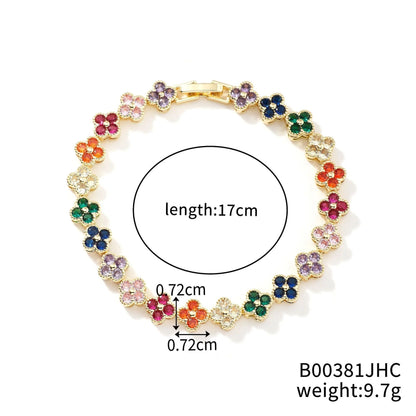 Crystal Flower Lucky Bracelet Women Personalized Bracelet