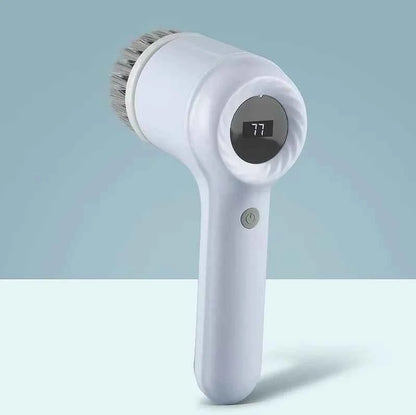 5-in-1 Electric Spin Scrubber Brush For Bathroom Tile Bathtub Sink, Power Scrubber With 5 Replaceable Brush Heads - DFShop