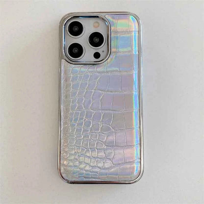 Luxury Colorful Crocodile Leather Texture Phone Case For iPhones