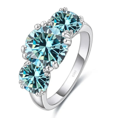 Moissanite Ring 2CT VVS1 Lab Diamond Solitaire Ring