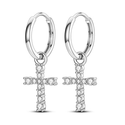Dreamcatcher Snake Bone Earrings Cross Devil's Eye Feather Ear drop Earring Women Fine Jewelry