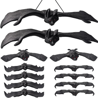 Halloween Black Simulation Bat Pendant for Halloween Home Decoration