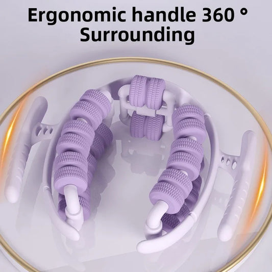 Newest 28 Wheel Annular Leg Clamp Anti-cellulite Massager Body Slimming Roller