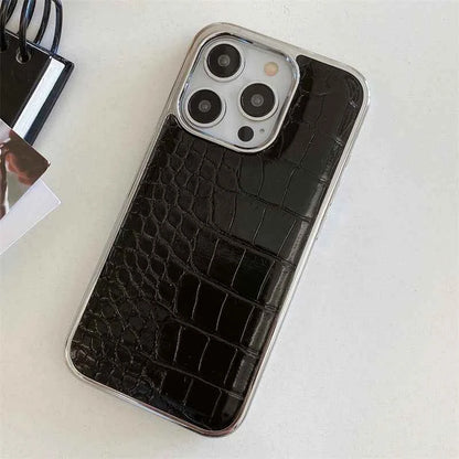 Luxury Colorful Crocodile Leather Texture Phone Case For iPhones