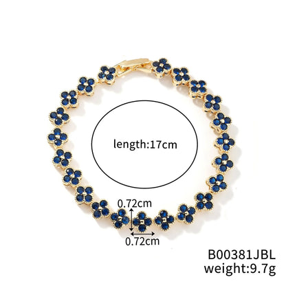 Crystal Flower Lucky Bracelet Women Personalized Bracelet