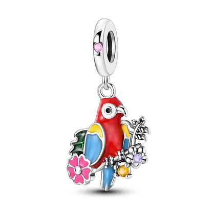 Red Charm Bead Bracelet Pendant Car Coffee Cherry For Woman Jewelry