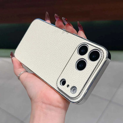 Leather Phone Case For iPhones Luxury Large Window Shockproof Cover