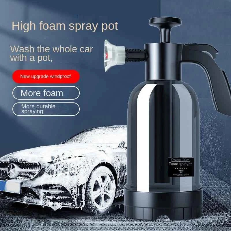 Hand Pump Foam Sprayer for Car Wash with 3 Nozzle Types