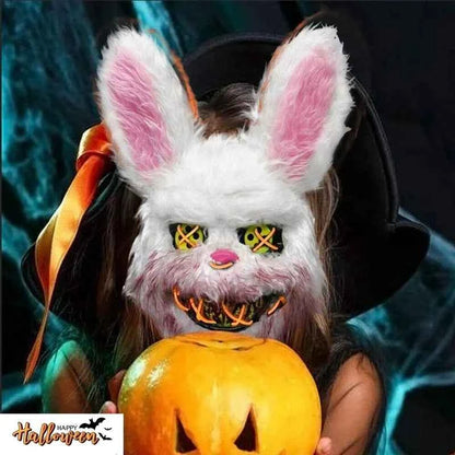 NEW LED  Light Rabbit Bear Mask Halloween Cosplay Face Mask