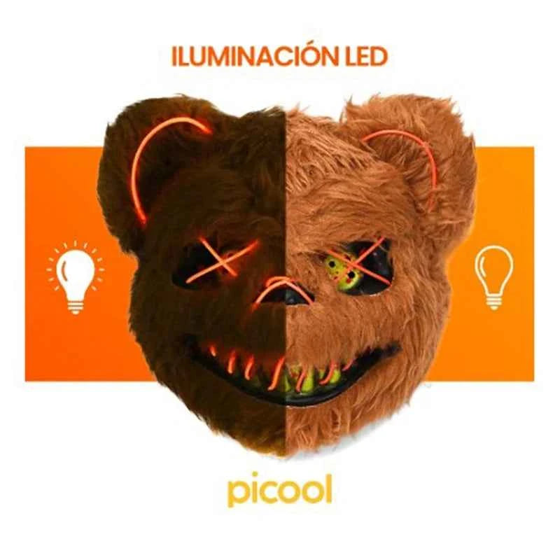 NEW LED  Light Rabbit Bear Mask Halloween Cosplay Face Mask