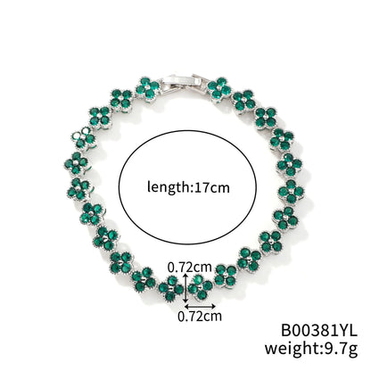 Crystal Flower Lucky Bracelet Women Personalized Bracelet