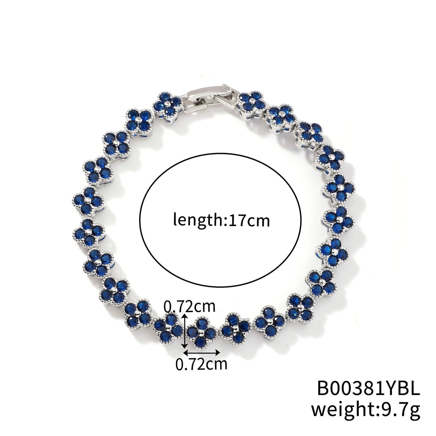 Crystal Flower Lucky Bracelet Women Personalized Bracelet