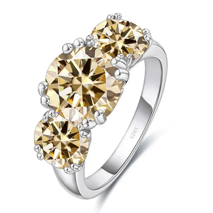 Moissanite Ring 2CT VVS1 Lab Diamond Solitaire Ring