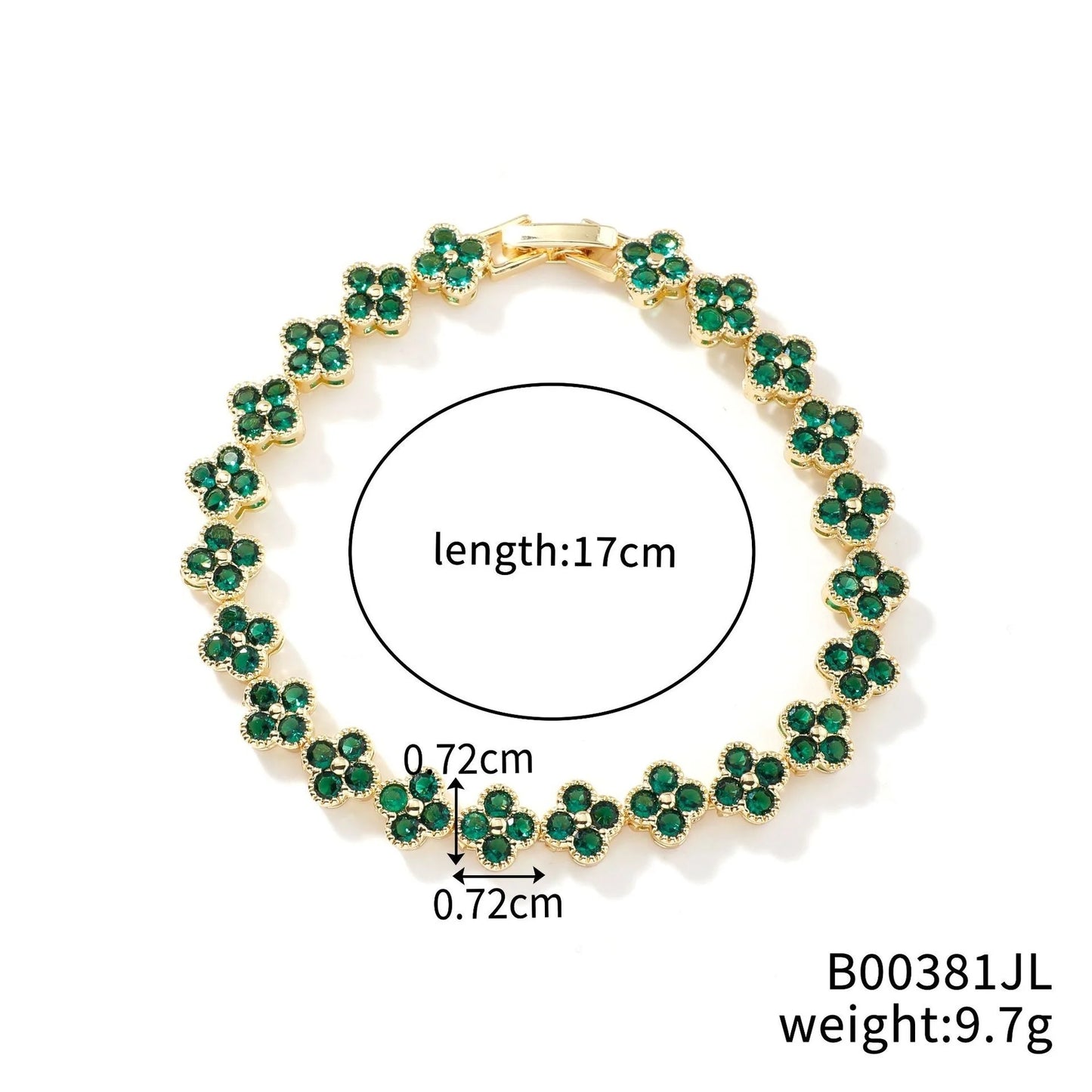 Crystal Flower Lucky Bracelet Women Personalized Bracelet
