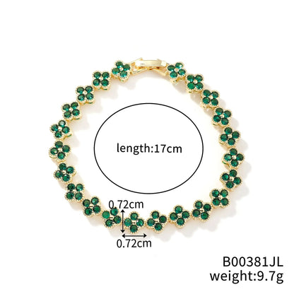 Crystal Flower Lucky Bracelet Women Personalized Bracelet