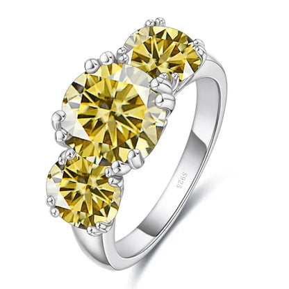 Moissanite Ring 2CT VVS1 Lab Diamond Solitaire Ring